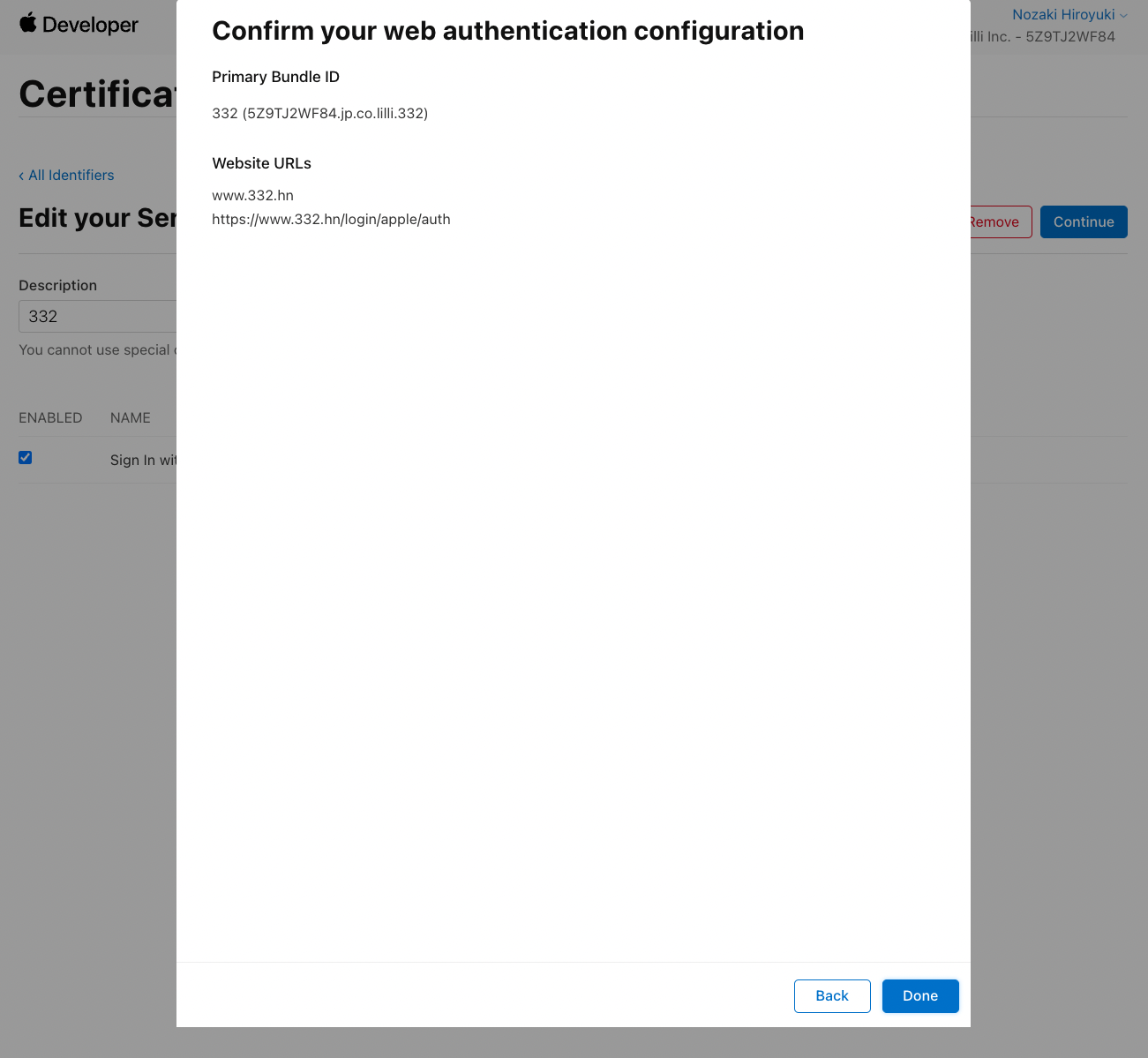 Certificates, Identifiers & Profiles